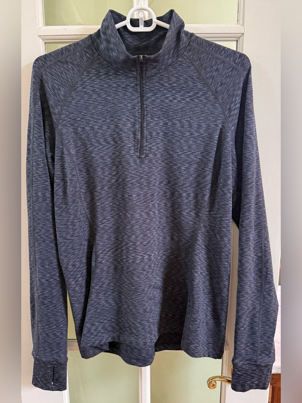 REI Co-op Performance 1/4 zip long sleeve Base Layer Heather gray top Sz Large